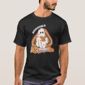 Booooks Pumpkin Ghost Boo Halloween T-Shirt (Vorderseite)