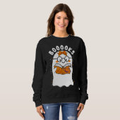 Booooks  Süße Geist Bücherei Bücher Lesen Hallowee Sweatshirt (Vorne ganz)