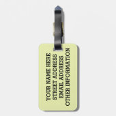 BOOOOM! GEPÄCKANHÄNGER (Rückseite vertikal)