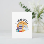 Boooooks Halloween, Booooks Süßes Halloween Postkarte (Stehend Vorderseite)