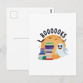 Boooooks Halloween, Booooks Süßes Halloween Postkarte (Vorne/Hinten)