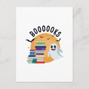 Boooooks Halloween, Booooks Süßes Halloween    Postkarte