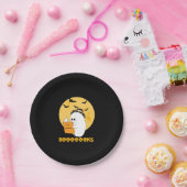 Boooooks Shirt Boo Read Books Halloween Pappteller (Party)