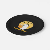 Boooooks Shirt Boo Read Books Halloween Pappteller (Schrägansicht)