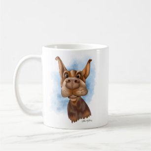 Boop der Snoot Doberman Cartoon Kaffeetasse
