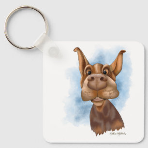 Boop der Snoot Dobermann Cartoon Schlüsselanhänger