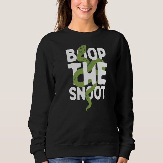 Boop Die Niedlichen Schlangenbesitzer der Snoot Re Sweatshirt (Vorderseite)