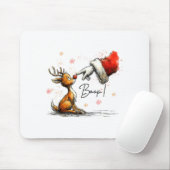 Boop Funny Santa Farmer Reindeer Cute Christmas Ho Mousepad (Mit Mouse)