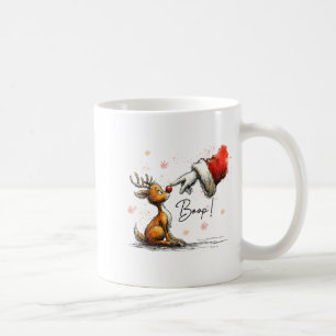 Boop Lustiger Weihnachtsmann Bauer Rentier Niedlic Kaffeetasse