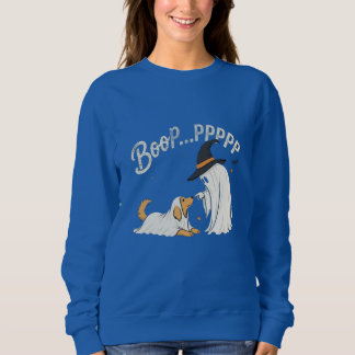 Boop...pPPP Süßer Golden Retriever Geist Hund Hall Sweatshirt
