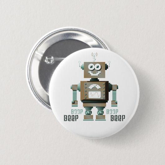 Boop Signalton-Spielzeug-Roboter-Knopf (lt) Button (Vorne & Hinten)