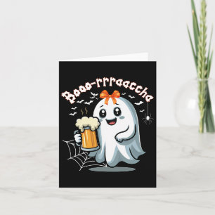 Boorachas Lustiger Halloween-Geist trinkt Margarit Karte