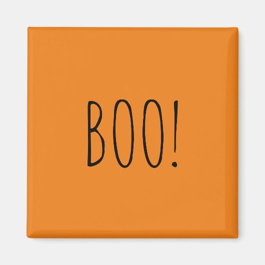 Boorange-Typografie lustig niedliches Halloween Magnet (Vorne)
