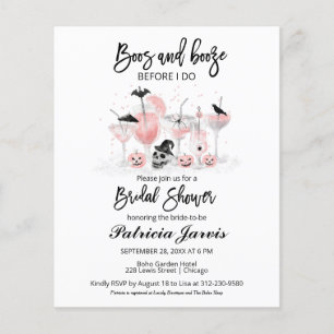 Boos And Booze Brautparty Budget Einladungen