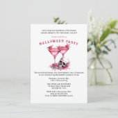 Boo's and Booze: Halloween Cocktail Bash! Einladung (Stehend Vorderseite)