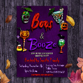 Boos and Booze - Halloween Cocktail Party Einladung