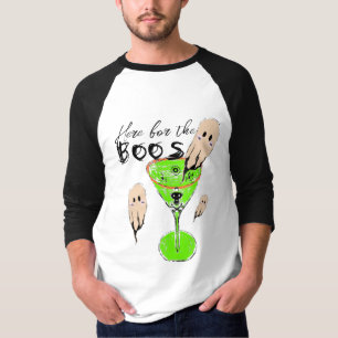 Boos and Booze Halloween-Party Vintage-Geist Geträ T-Shirt