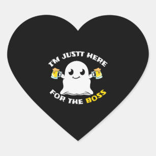 Boos Beer Halloween Halloween Herz-Aufkleber