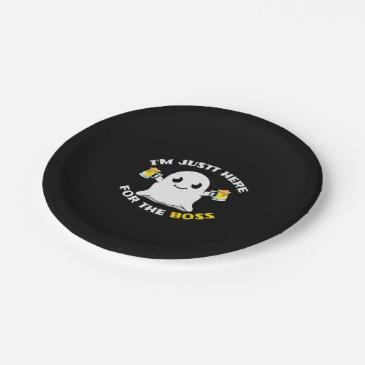 Boos Beer Halloween Halloween Pappteller (Schrägansicht)