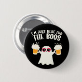 Boos Beer Tipsy Ghost Adults Button (Vorne & Hinten)