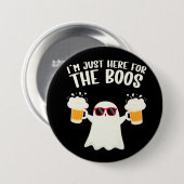 Boos Beer Tipsy Ghost Adults Button (Vorne & Hinten)