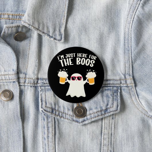 Boos Beer Tipsy Ghost Adults Button (Beispiel)