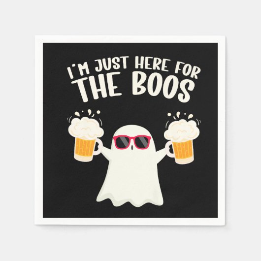 Boos Beer Tipsy Ghost Adults Serviette (Vorderseite)