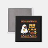 Boos Bitte Vintag Retro Ghost Halloween-Kostüm Magnet (Vorderseite/Rückseite)