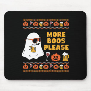 Boos Bitte Vintag Retro Ghost Halloween-Kostüm Mousepad