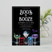 Boos & Booze Extravagant Cocktail Custom Foil Einl Folieneinladung (Stehend vorne)