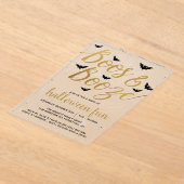 Boos & Booze Halloween-Party Acryleinladungen (Ablage )