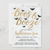 Boos & Booze Halloween-Party Einladung (Vorderseite)