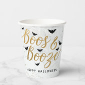 Boos & Booze Halloween-Party Pappbecher (Vorderseite)