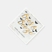 Boos & Booze Halloween-Party Serviette (Ecke)