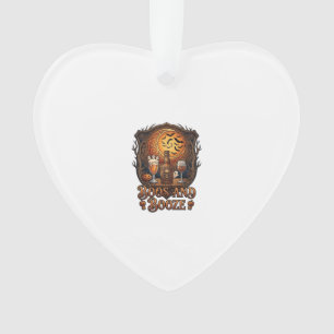 Boos Booze Halloween-Totenkopf-Flasche Bier Wein F Ornament