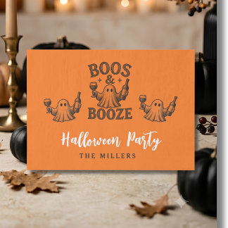 Boos & Booze Vintage-Geist Halloween Seidenpapier