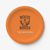 Boos & Booze Vintage-Geist Pappteller (Vorderseite)