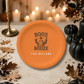 Boos & Booze Vintage-Geist Pappteller