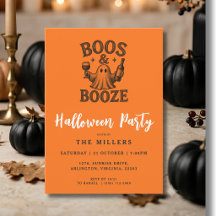 Boos & Booze Vintage-Geister-Halloween-Party