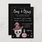 Boos & Brews Halloween-Party Einladung (Vorne/Hinten)