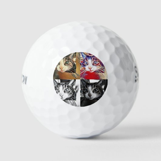 Boo's Collage Srixon Soft Feel 3 pk Golf Balls Golfball (Vorderseite)