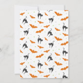 Boos Hisses and Halloween Wishes Einladung (Rückseite)