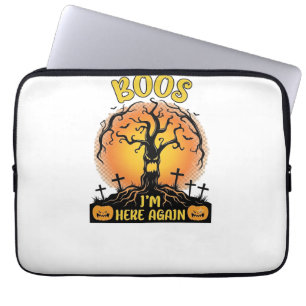Boos ich bin wieder da Halloween Gruseliger Baum K Laptopschutzhülle