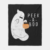 Boos Pumpkin Halloween Fleecedecke (Vorderseite)