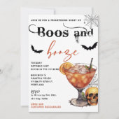 Boos und Ankurbelung des Halloween-Party Einladung (Vorderseite)