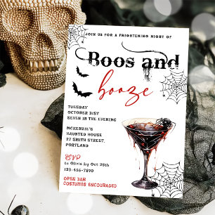 Boos und Ankurbelung des Halloween-Party Einladung