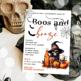 Boos und Ankurbelung des Halloween-Party Einladung