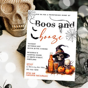 Boos und Ankurbelung des Halloween-Party Einladung