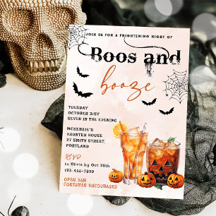 Boos und Ankurbelung des Halloween-Party Einladung