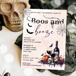 Boos und Ankurbelung des Halloween-Party Einladung